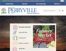 Tablet Screenshot of cityofperryville.com